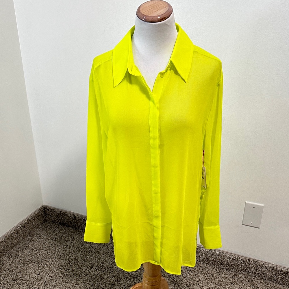 💕 NWT Open Edit Sheer Blouse